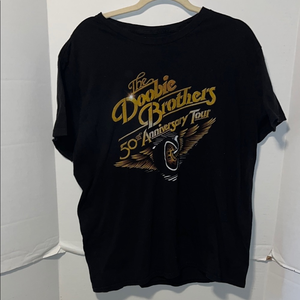 Black Doobie Brothers 50th Anniversary Tour T-Shirt